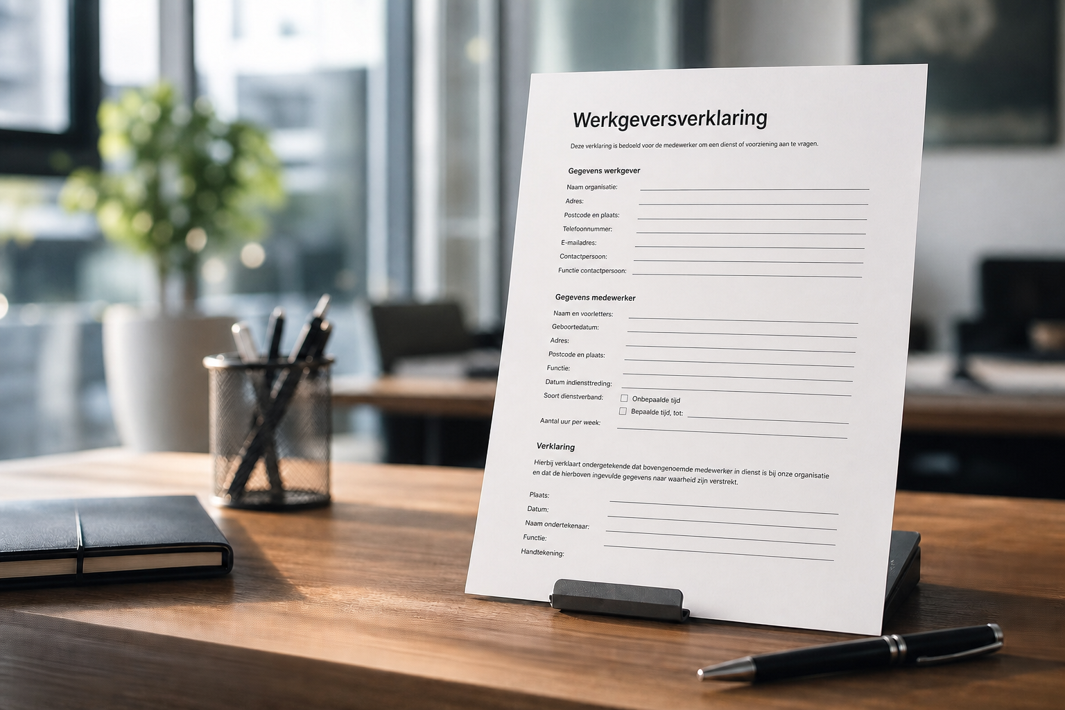 Hoe vul je een werkgeversverklaring juist in?